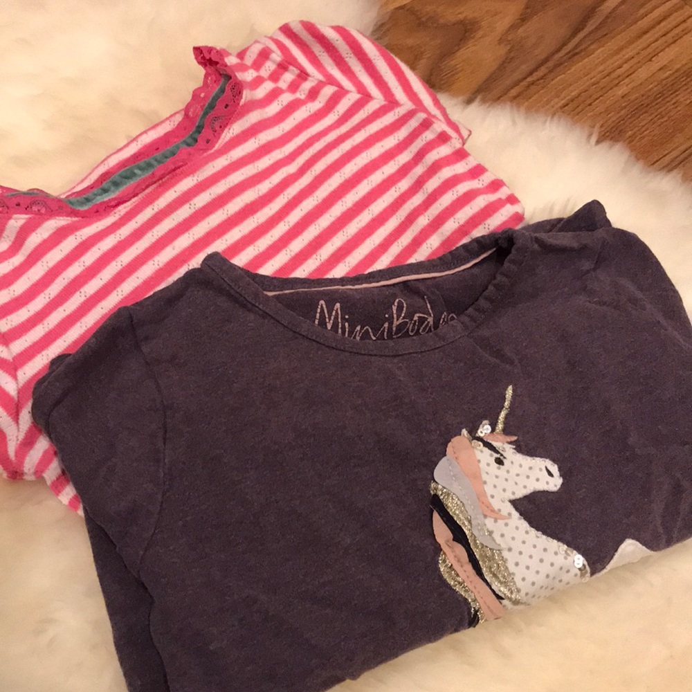 Mini Boden shirt set